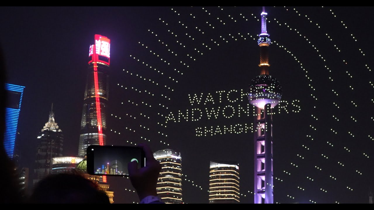 Shanghai dragon drone show